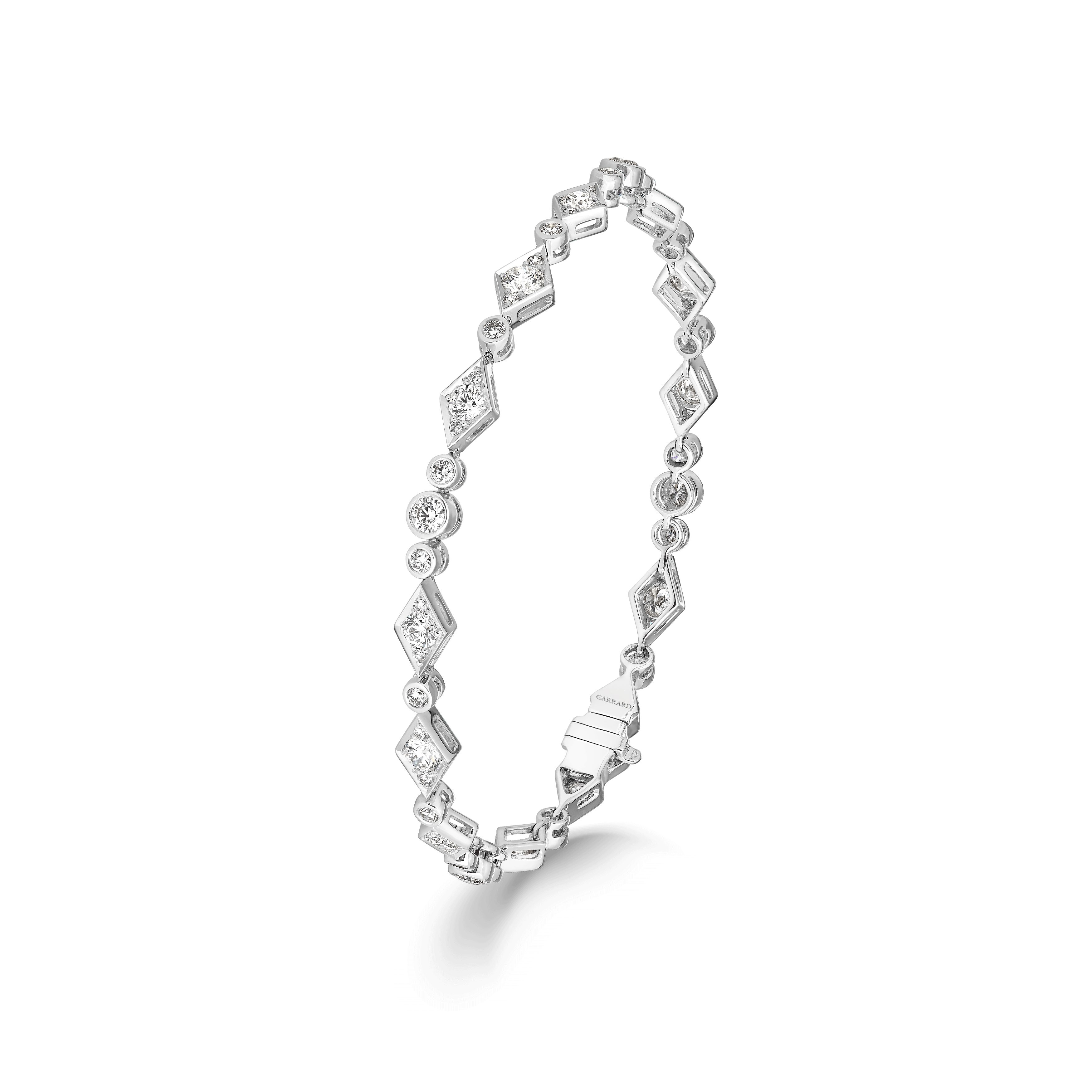 garrard Albemarle Diamond Bracelet In 18ct White Gold