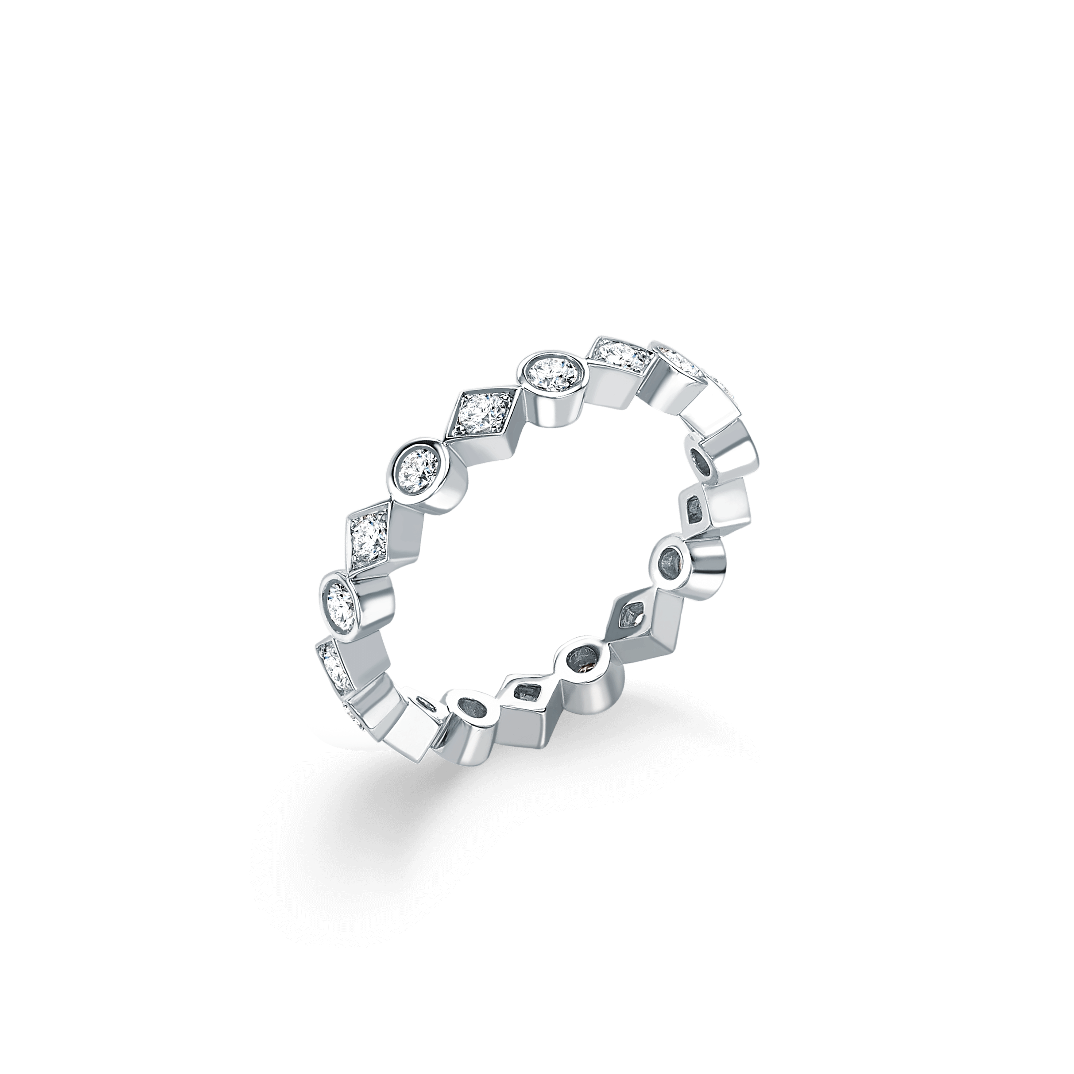 garrard Albemarle Diamond Eternity Band in 18ct White Gold 3mm