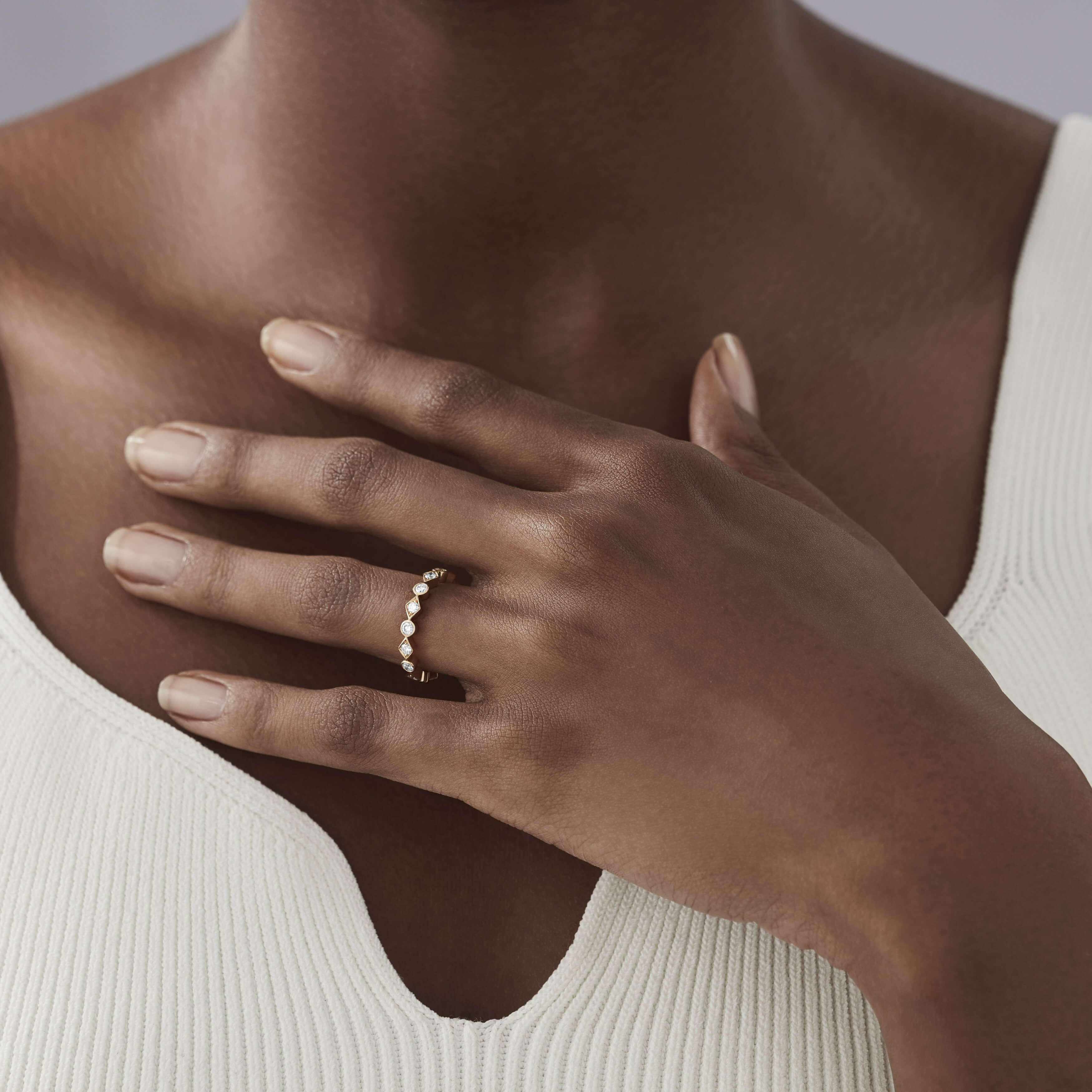 Garrard Albemarle Diamond Eternity Band In 18ct Yellow Gold 3mm