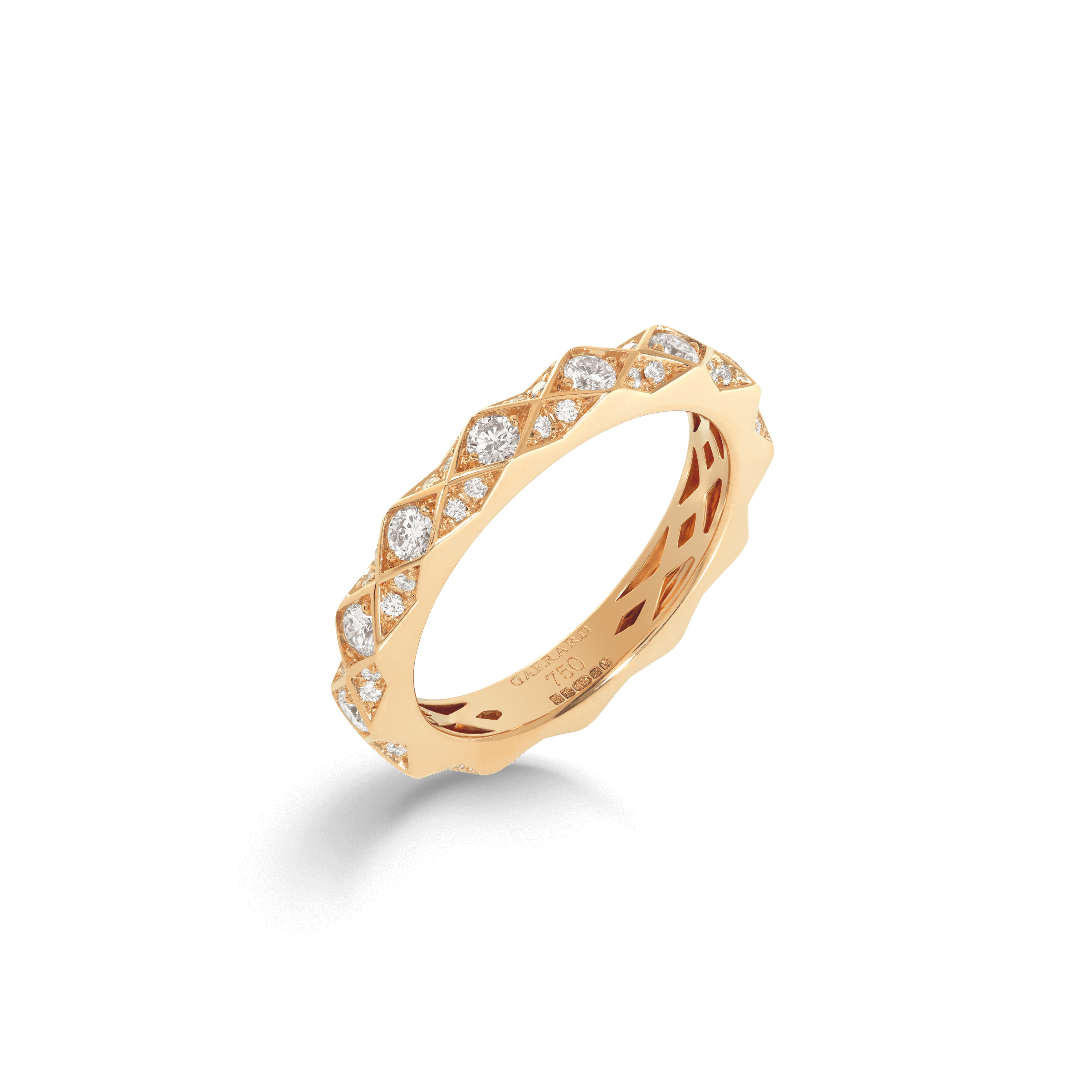 garrard Aloria Diamond Eternity Band in 18ct Yellow Gold 3mm