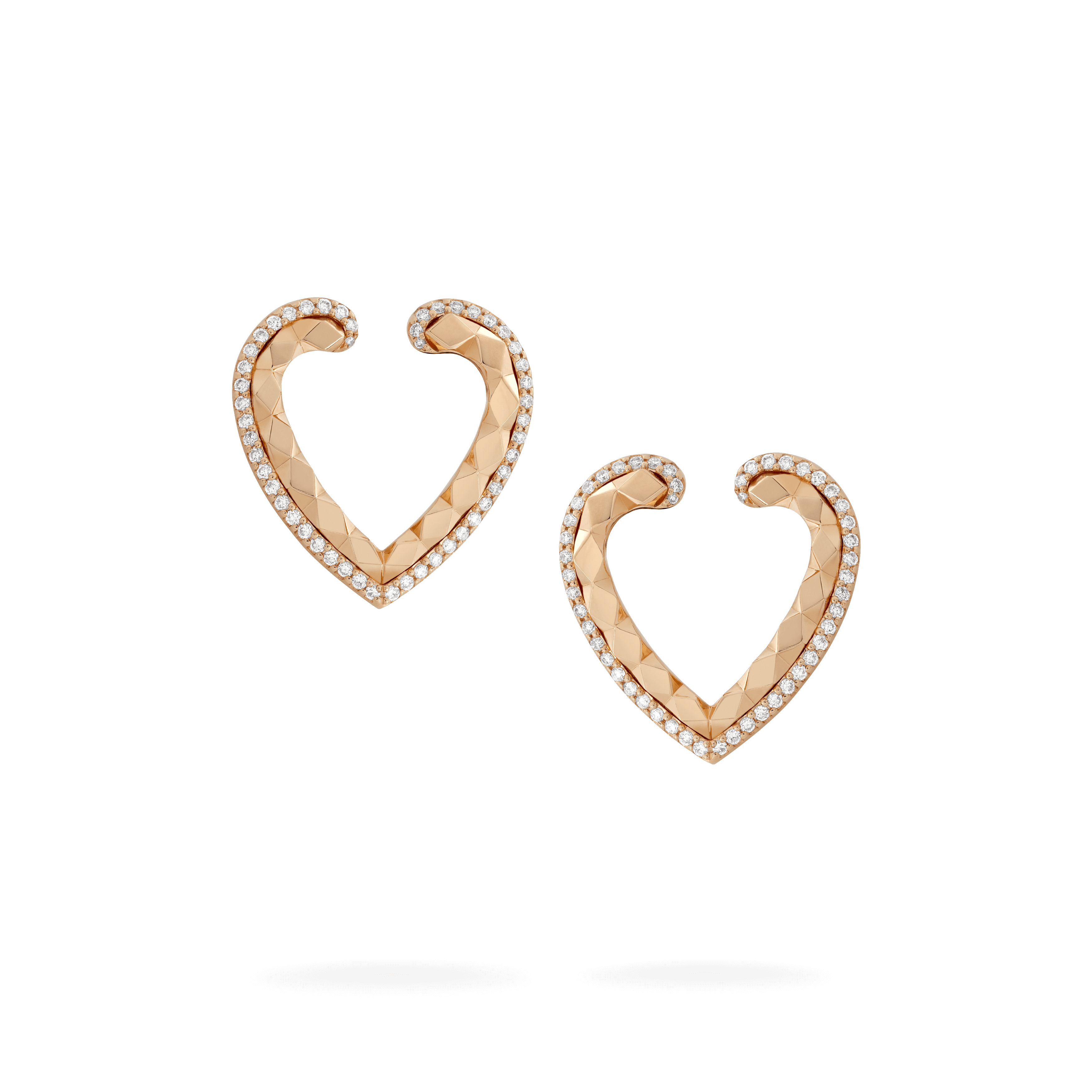 garrard Aloria Earrings In 18ct Yellow Gold with Diamonds