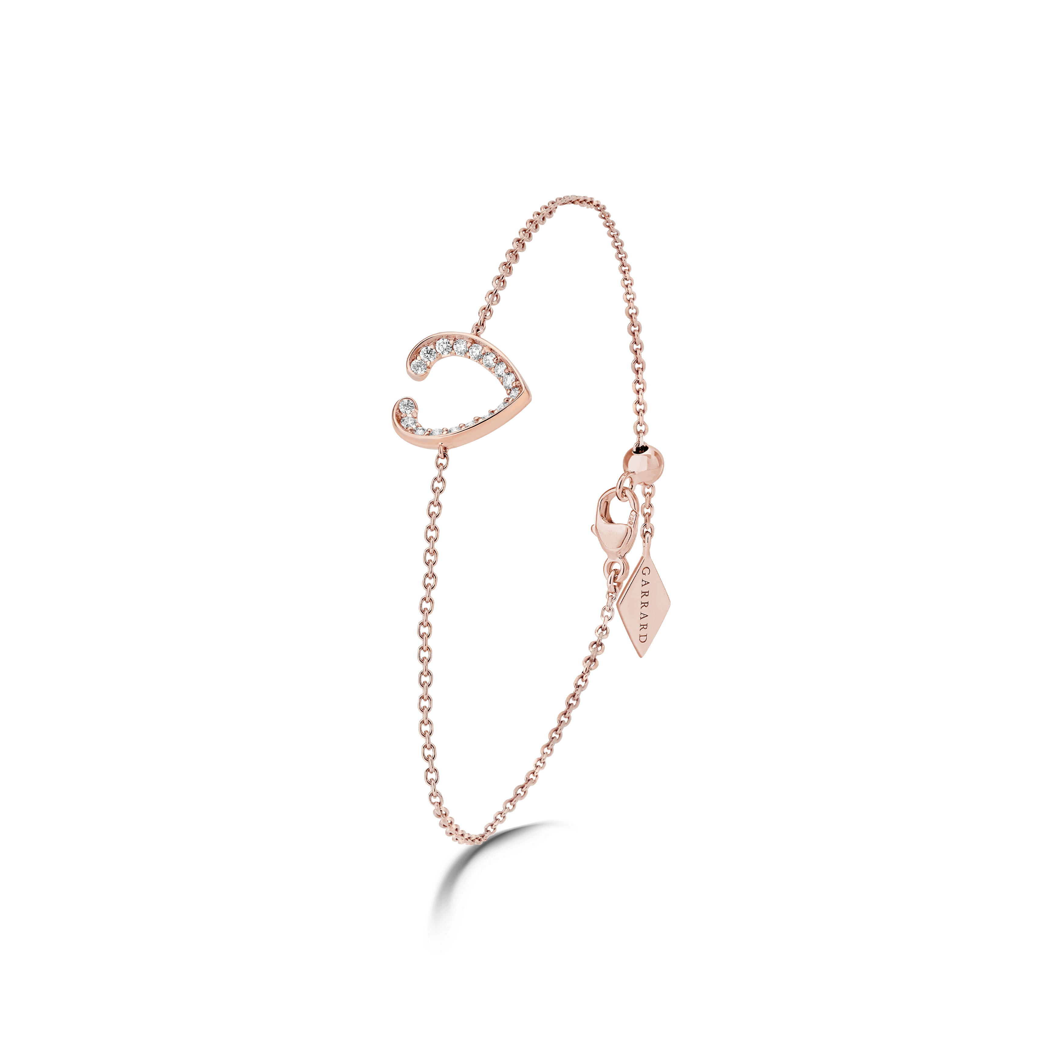 garrard Aloria Mini Icons Diamond Bracelet In 18ct Rose Gold