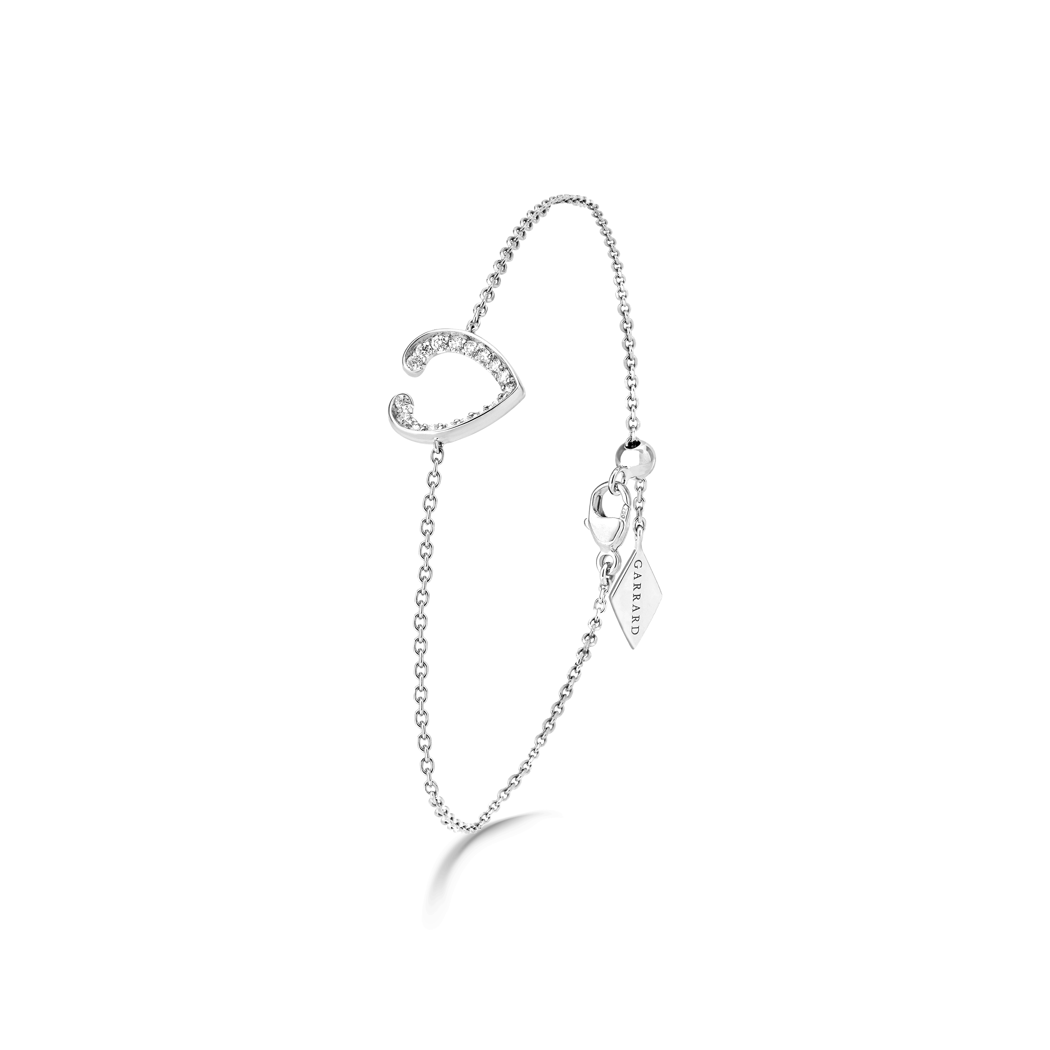 garrard Aloria Mini Icons Diamond Bracelet In 18ct White Gold