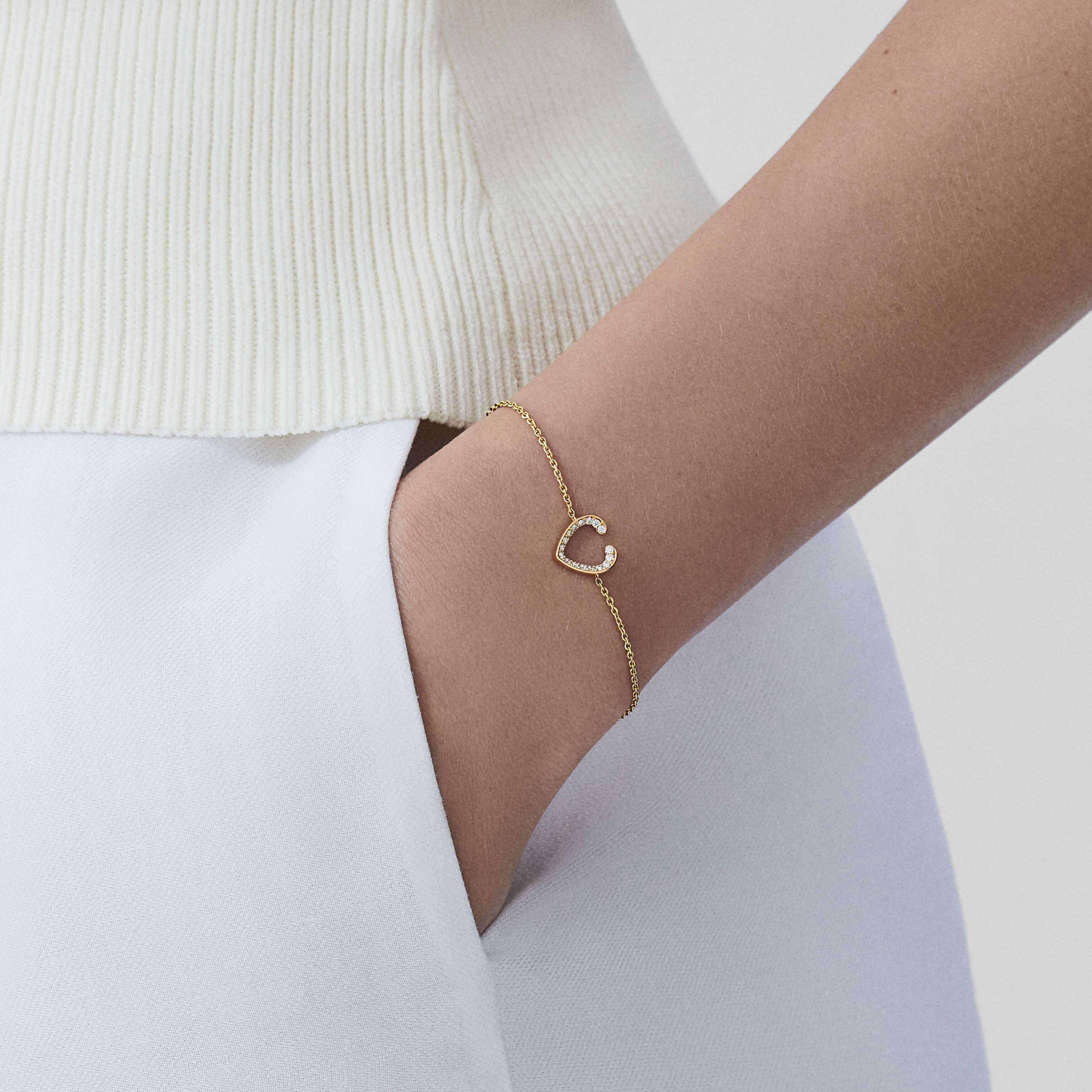 Garrard Aloria Mini Icons Diamond Bracelet In 18ct Yellow Gold