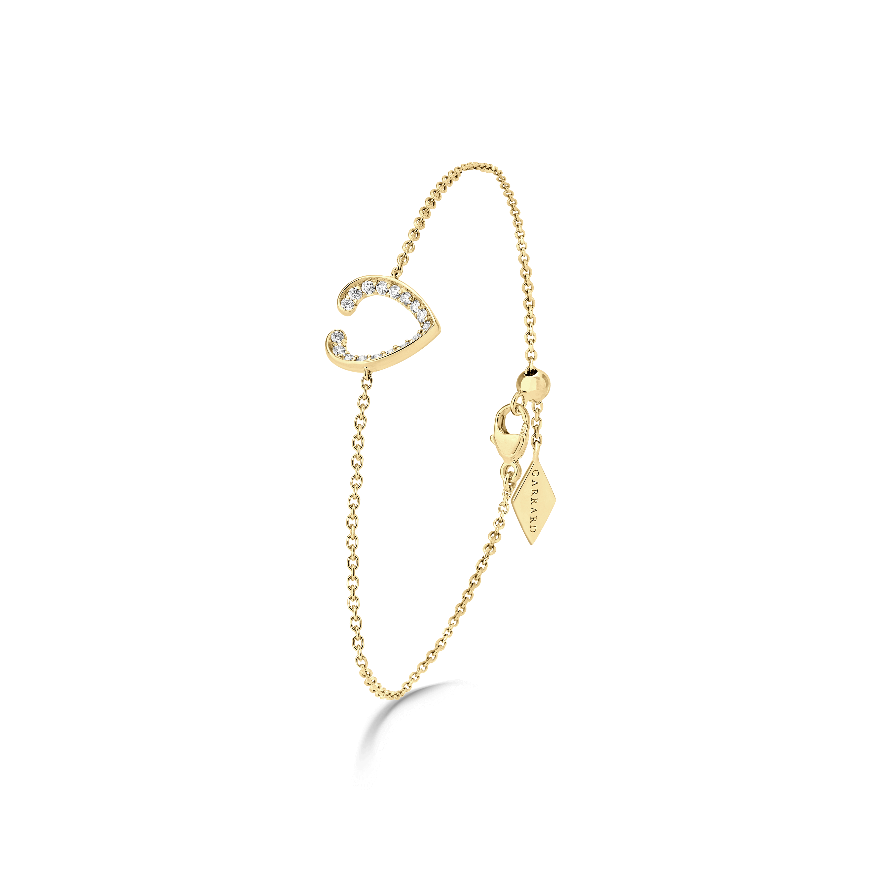 garrard Aloria Mini Icons Diamond Bracelet In 18ct Yellow Gold