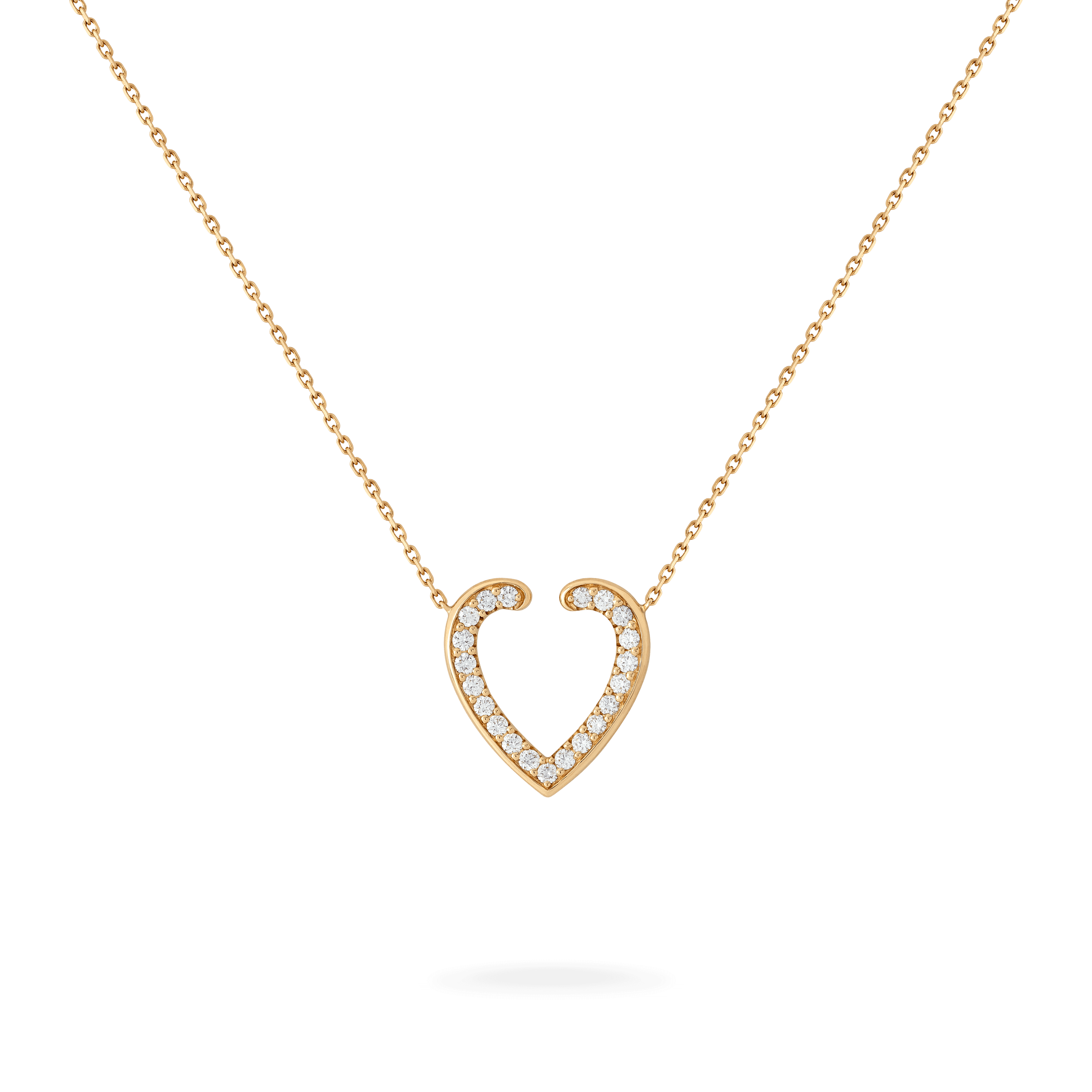 garrard Aloria Reversible Pendant In 18ct Yellow Gold Diamonds and Enamel