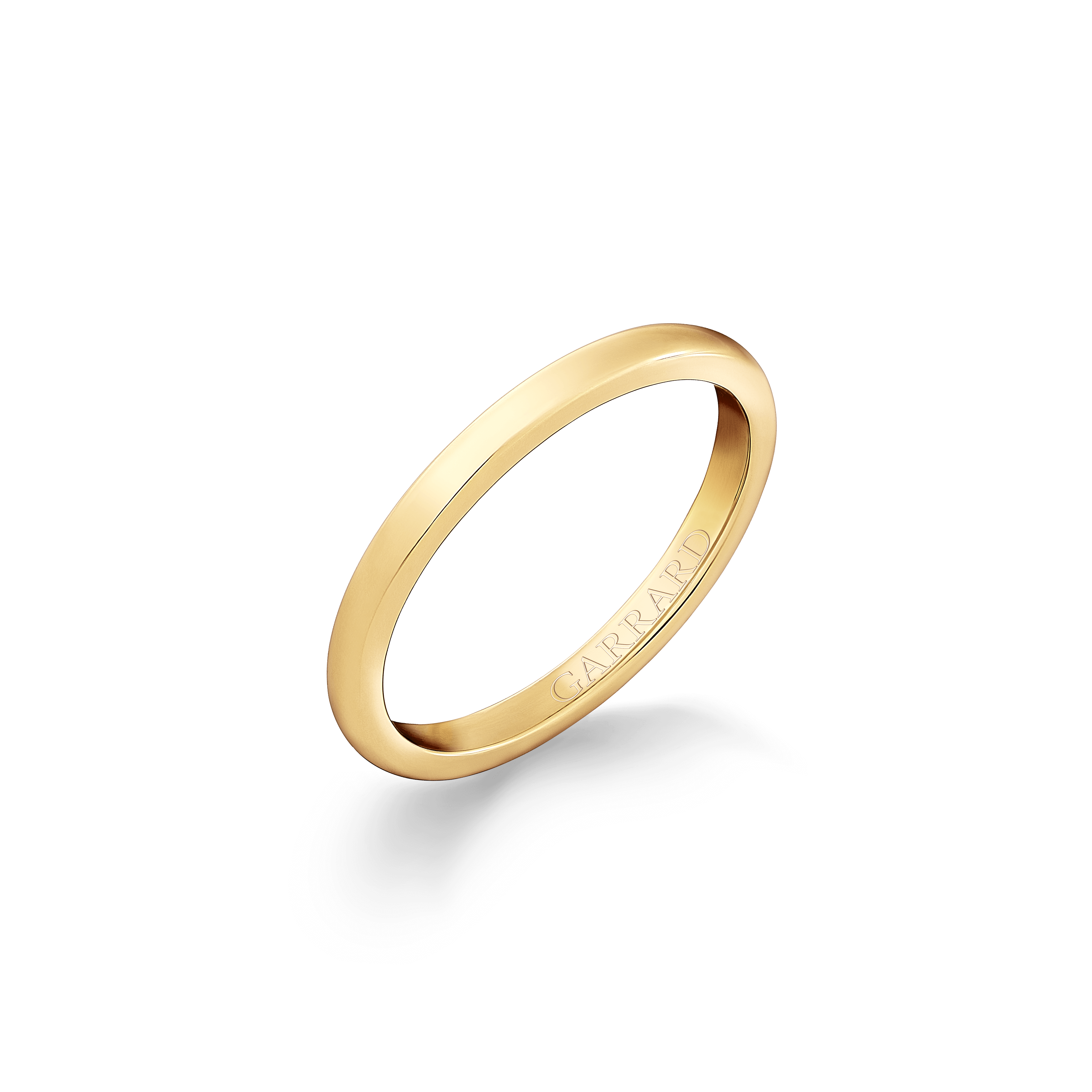 garrard Classic Court Wedding Ring in 18ct Yellow Gold 2mm