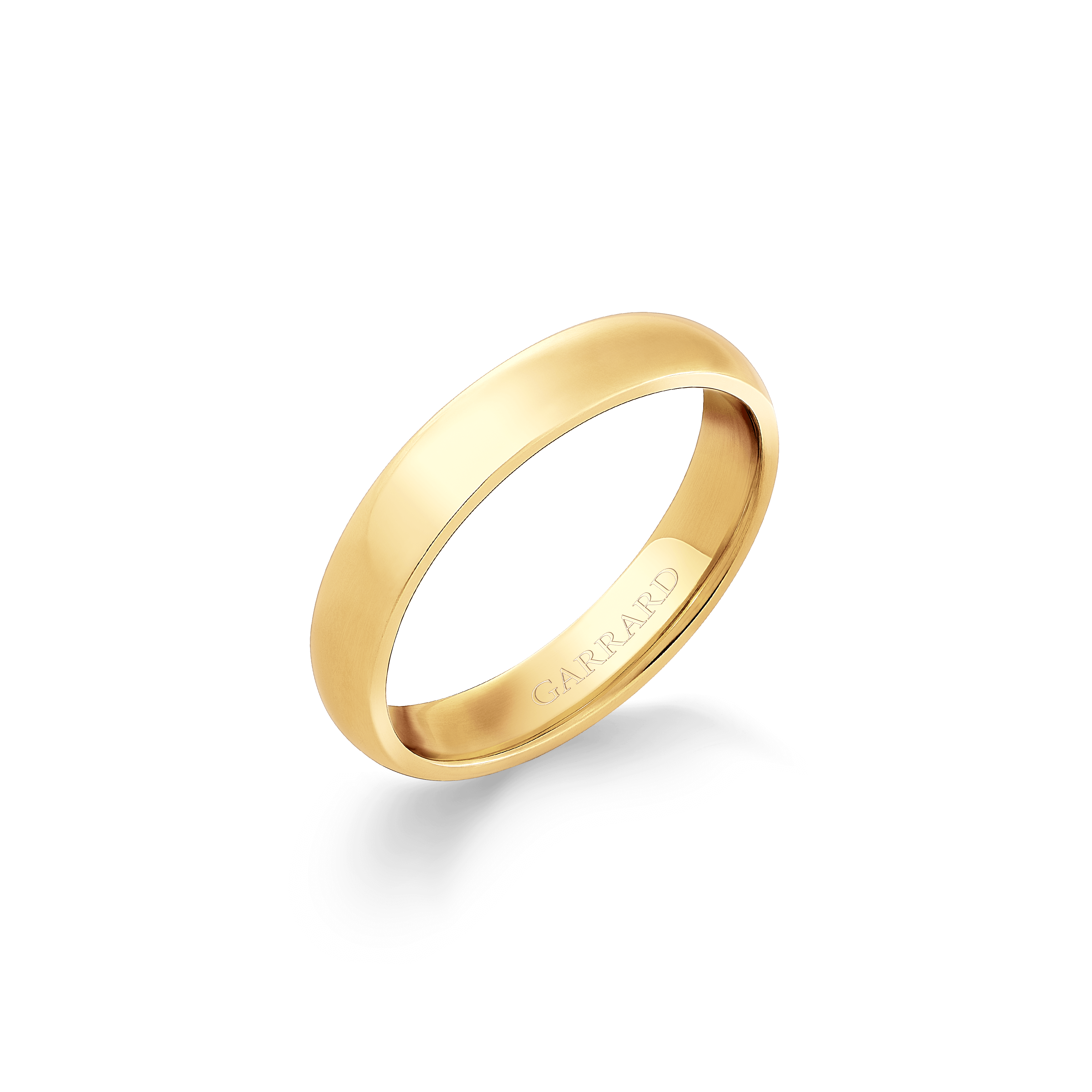 garrard Classic Court Wedding Ring in 18ct Yellow Gold 4mm