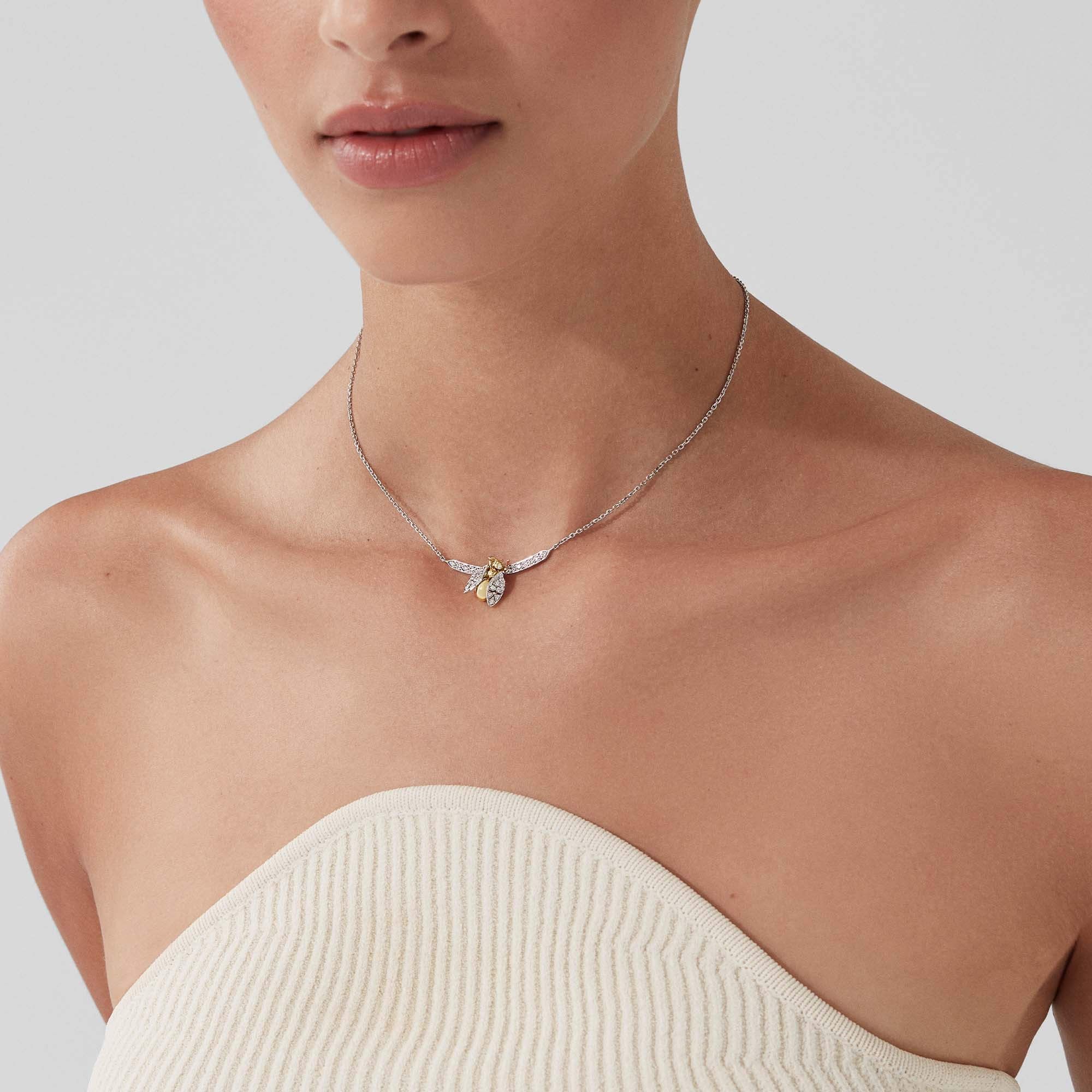 Garrard Enchanted Palace Mini Icons Diamond Pendant In 18ct Yellow And White Gold