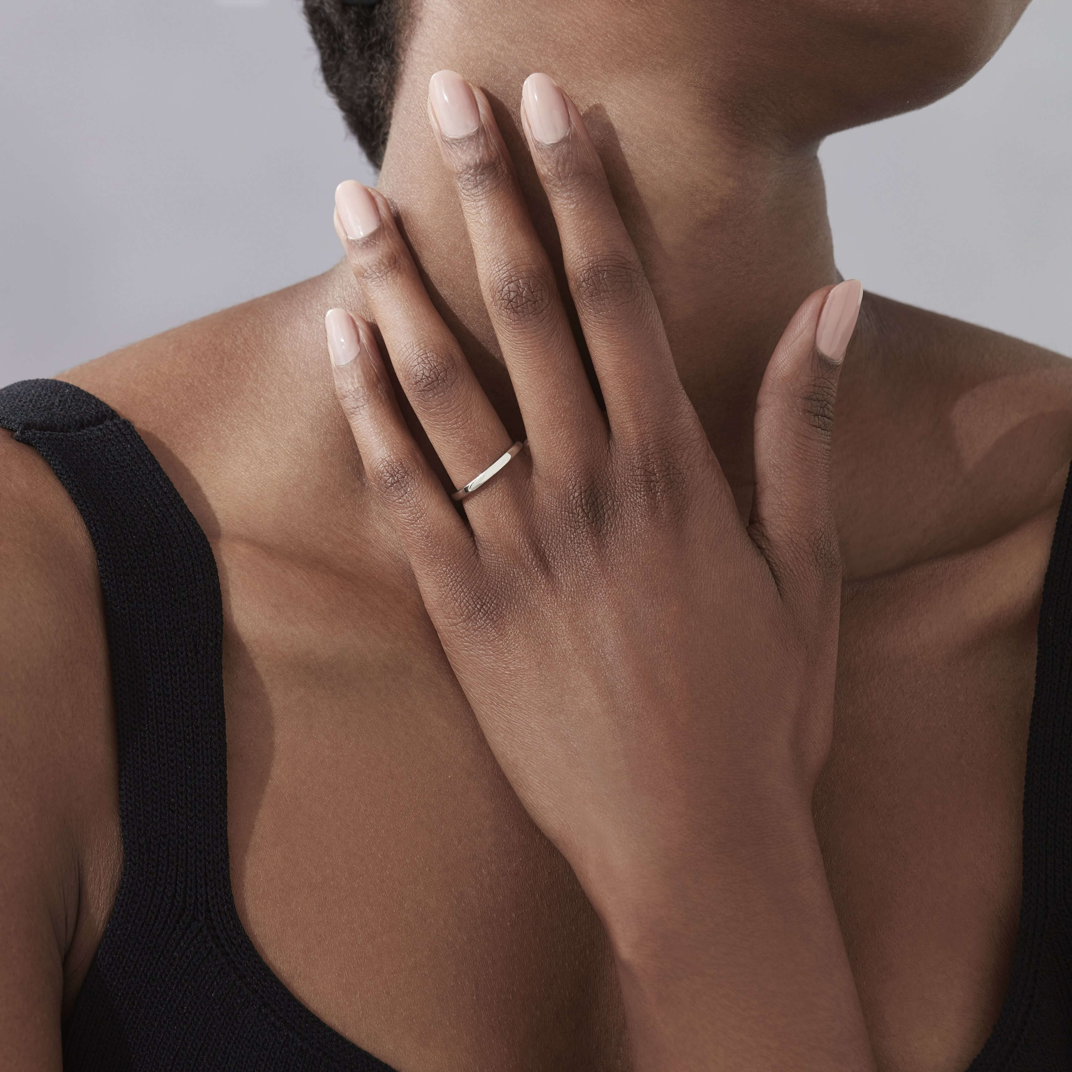 Garrard Flat Court Softened Edges Wedding Ring In Platinum 2mm