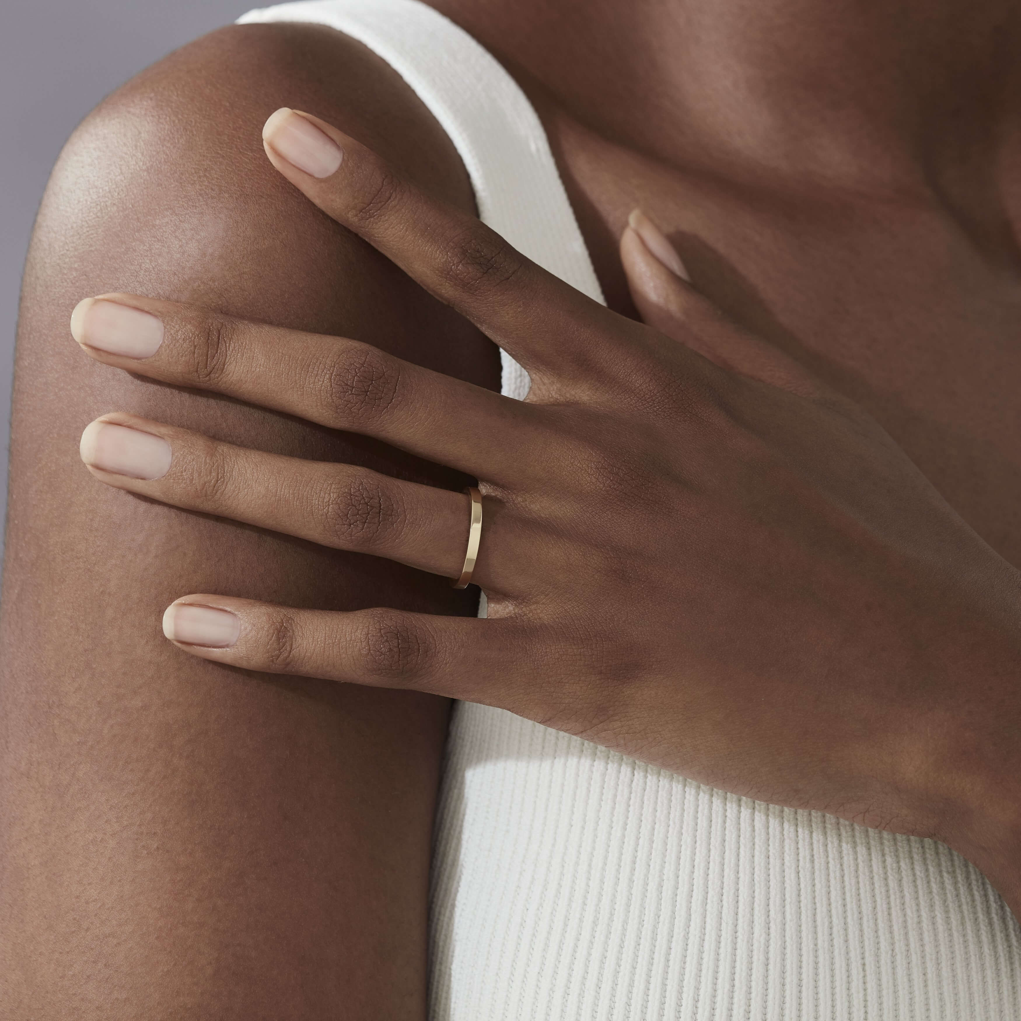 Garrard Flat Court Wedding Ring In 18ct Yellow Gold 2mm