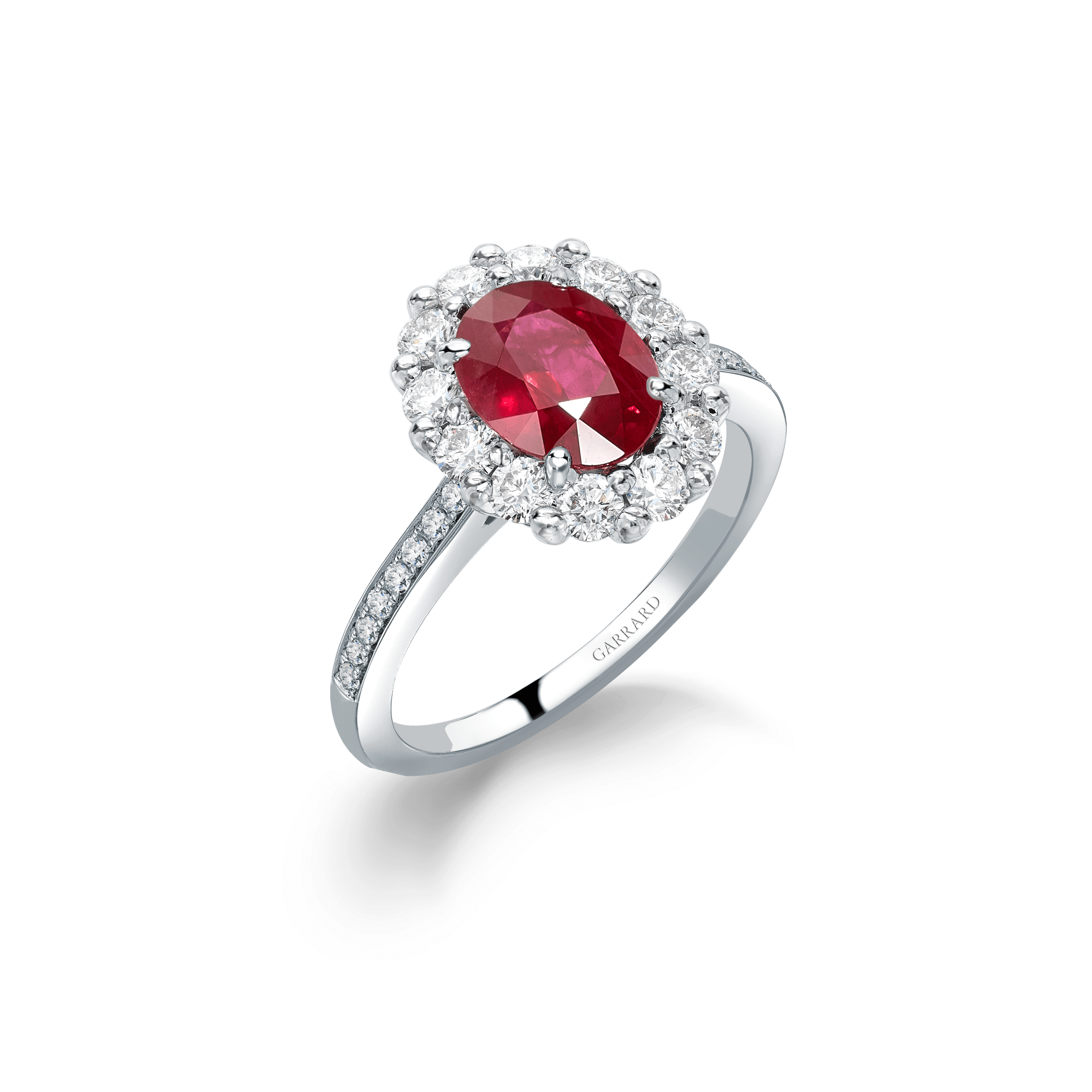 garrard 1735 Ruby Ring In Platinum with Diamonds garrard 1735 Ruby Ring In Platinum with Diamonds