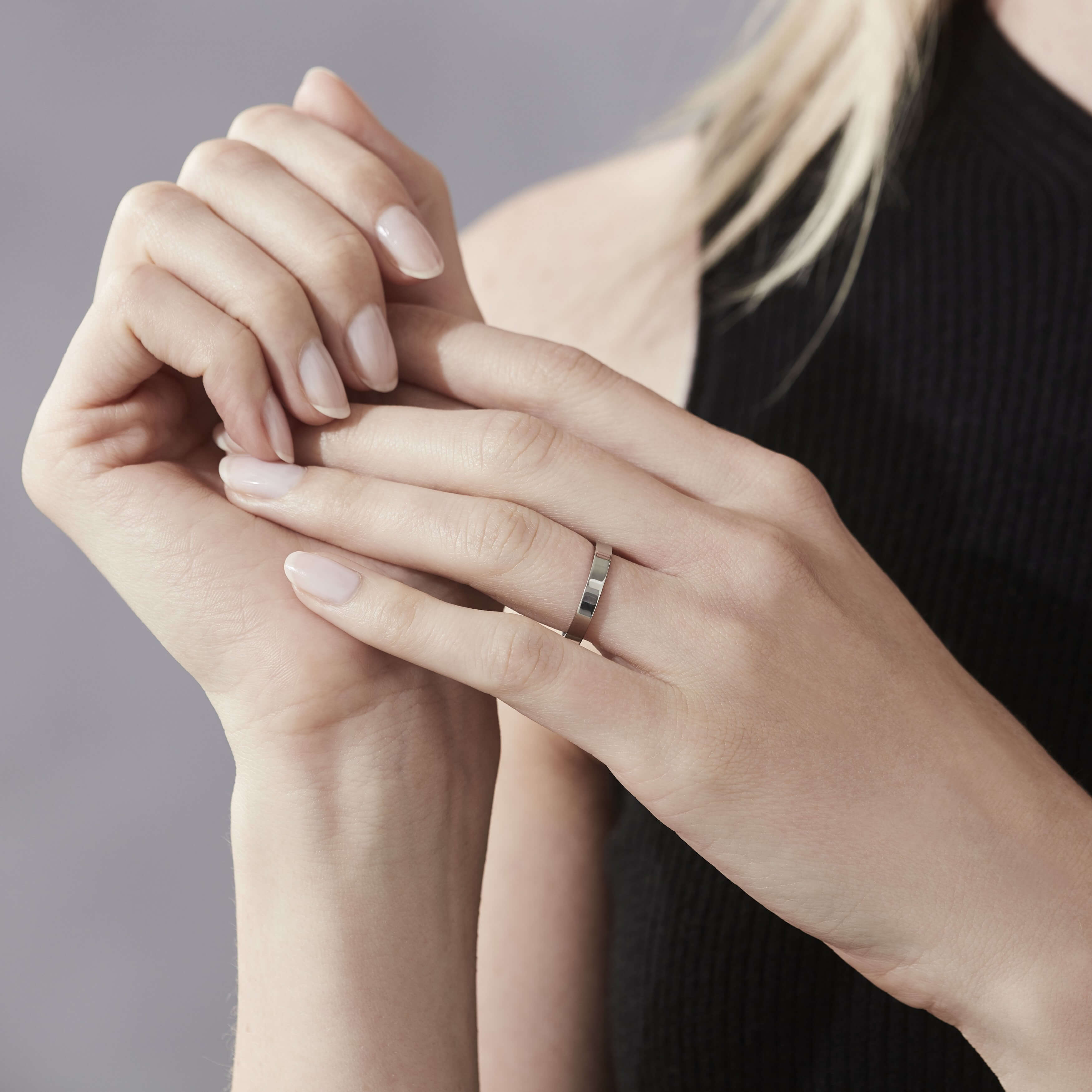 Garrard Flat Court Wedding Ring In Platinum 3mm