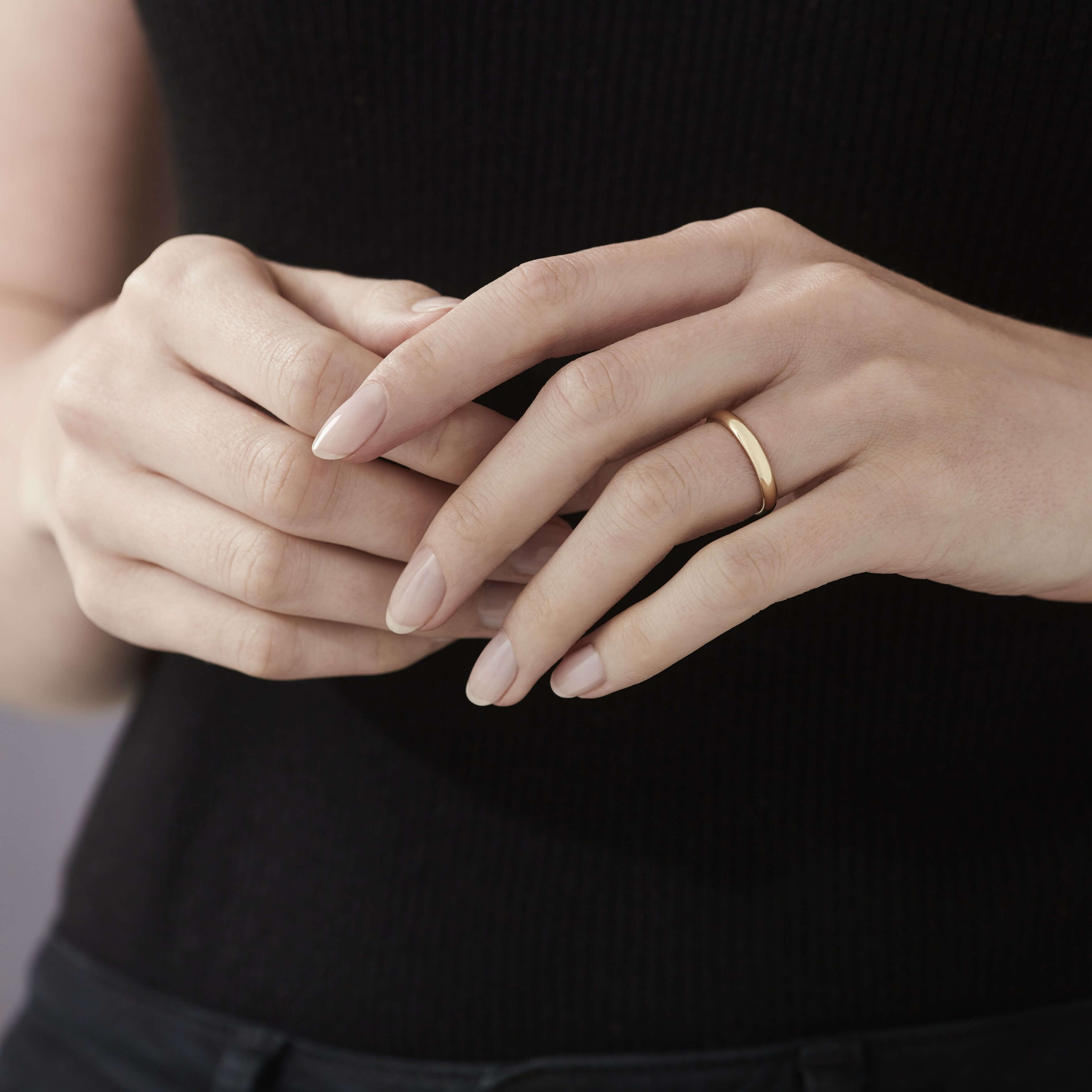 Garrard Heavy Court Wedding Ring In 18ct Yellow Gold 3mm