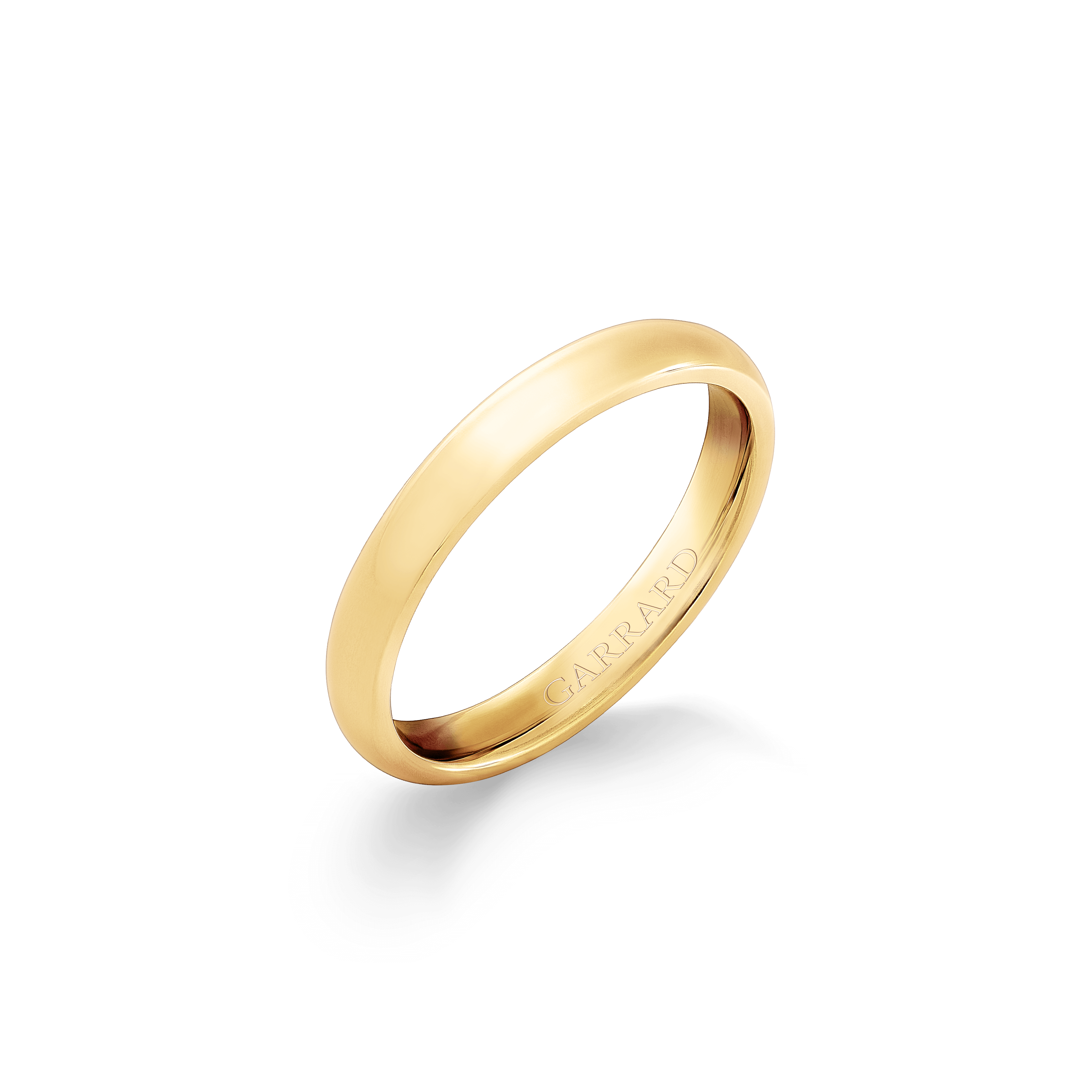 garrard Heavy Court Wedding Ring in 18ct Yellow Gold 3mm
