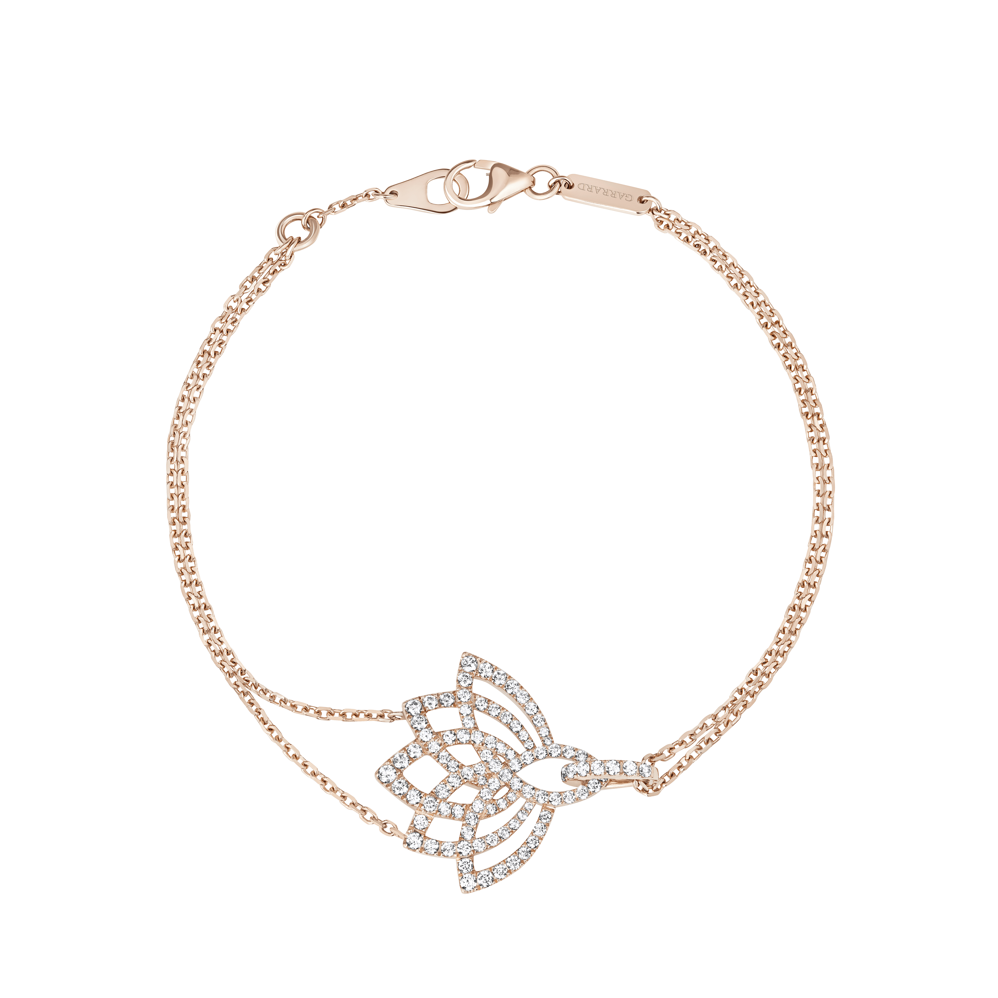 garrard Lotus Blossom Diamond Bracelet In 18K Rose Gold