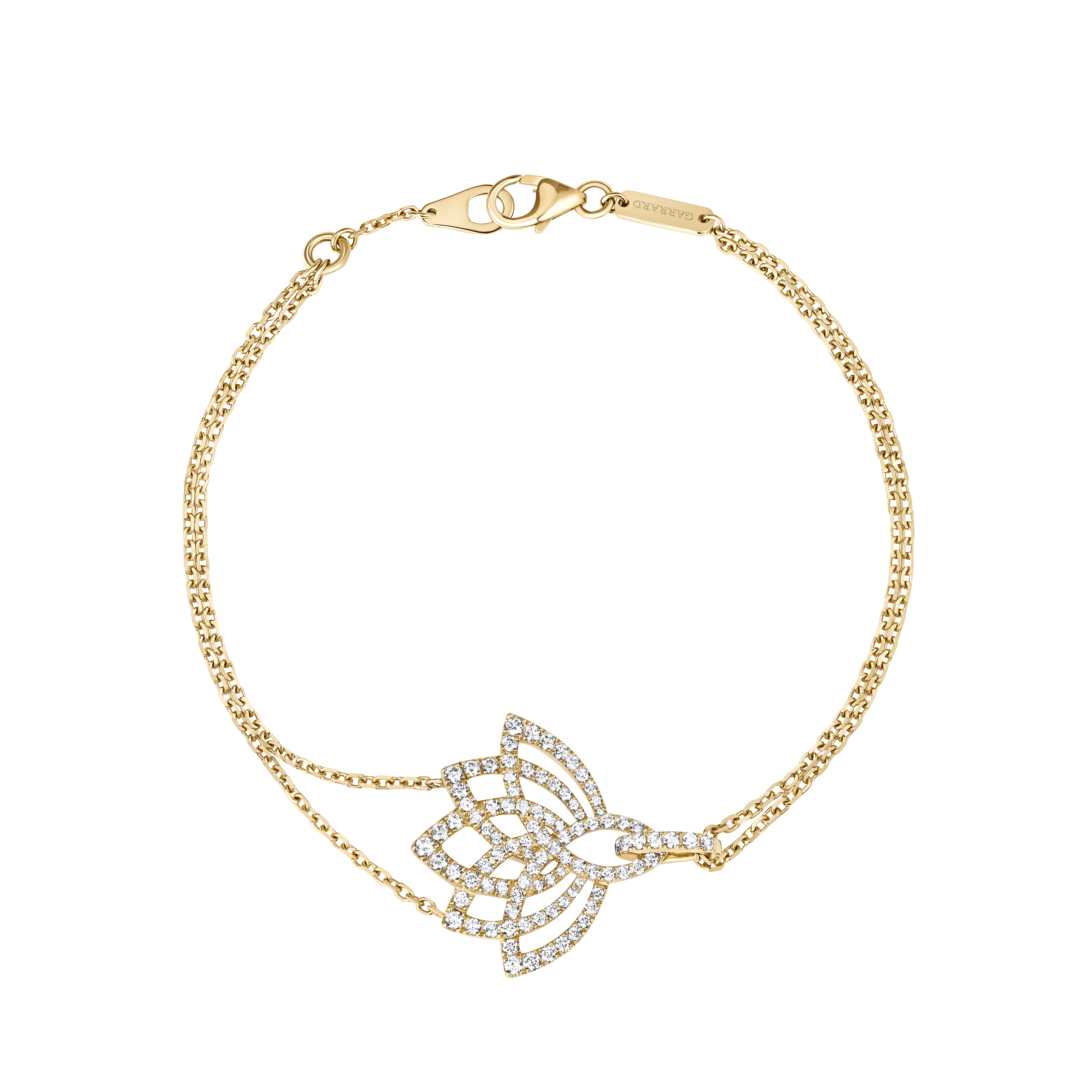 garrard Lotus Blossom Diamond Bracelet In 18K Yellow Gold