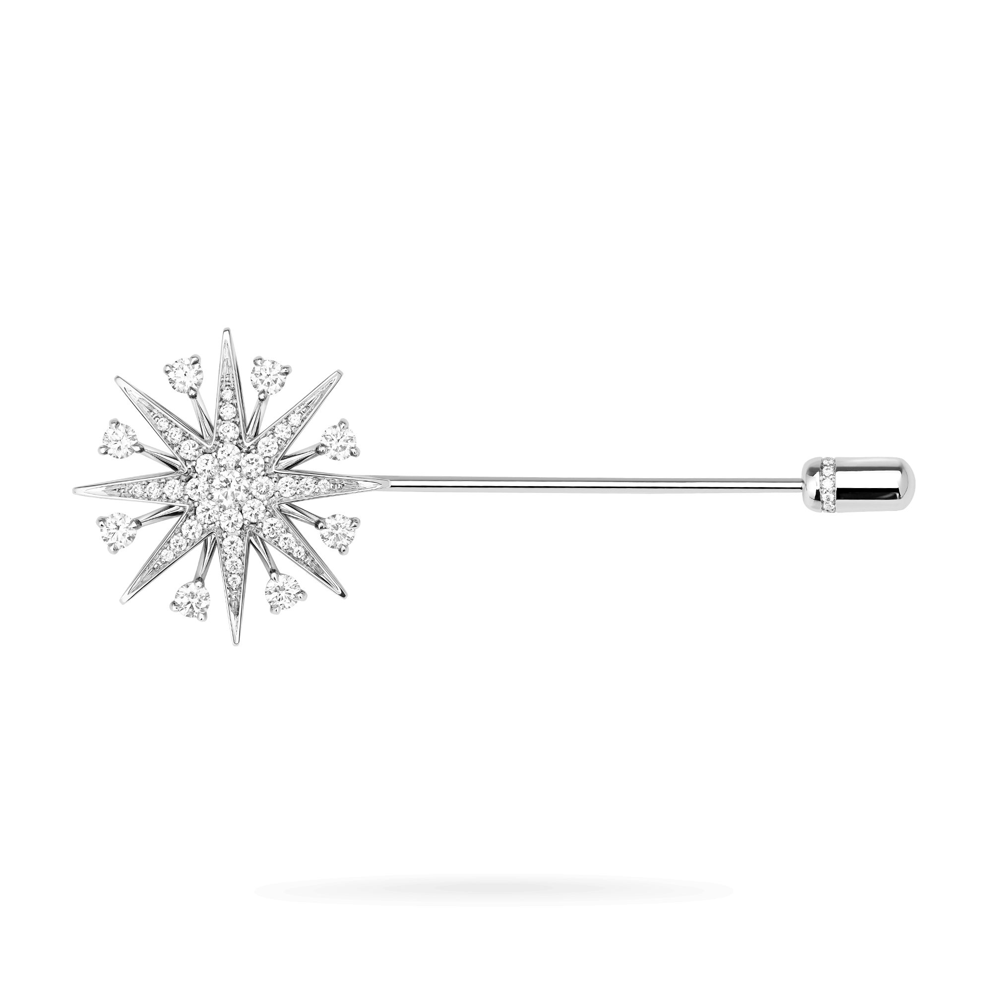 garrard Starlight Diamond Brooch In 18ct White Gold