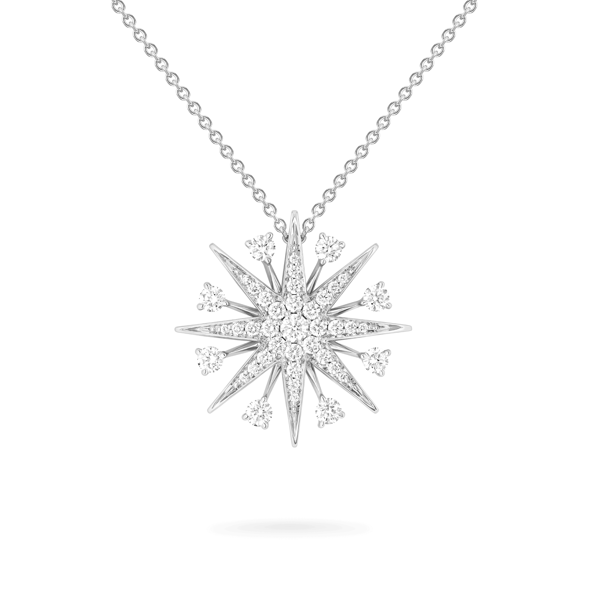 garrard Starlight Diamond Pendant In 18ct White Gold