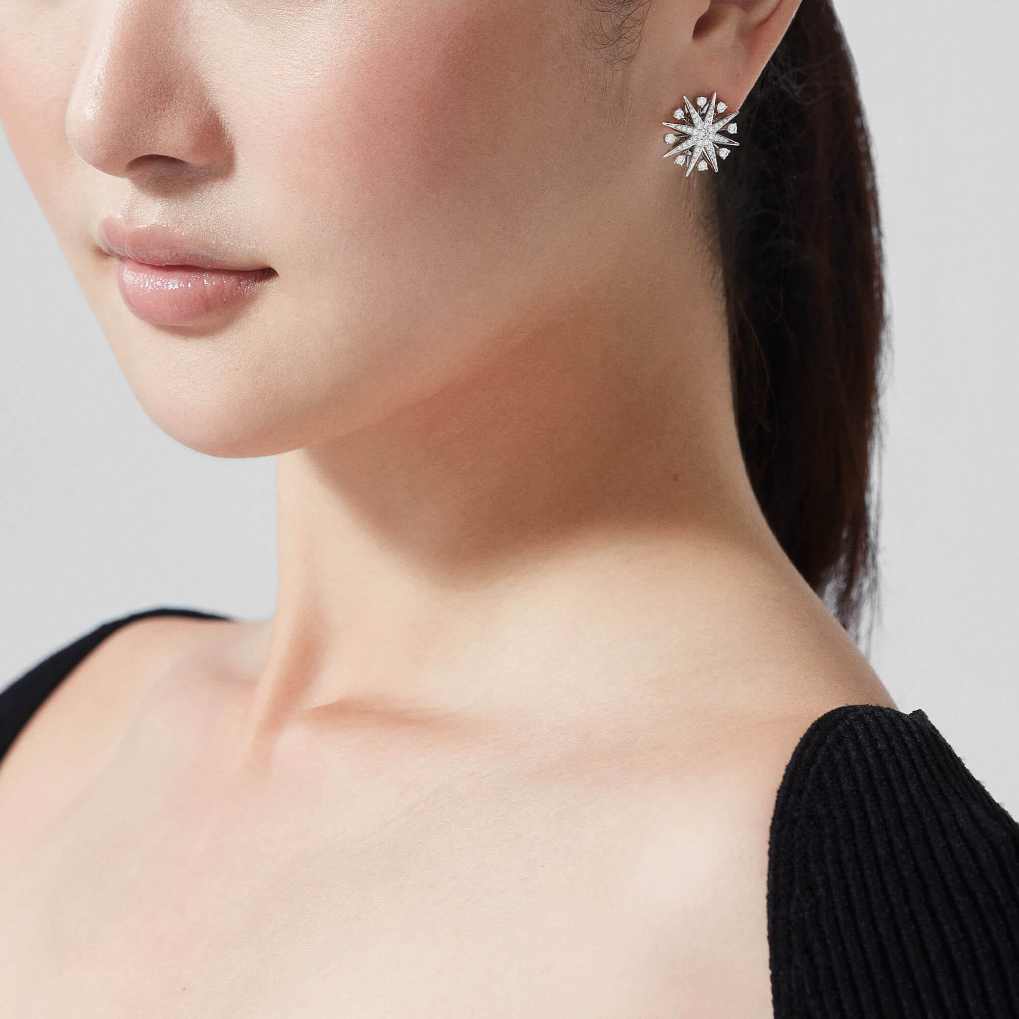 Garrard Starlight Diamond Stud Earrings In 18ct White Gold