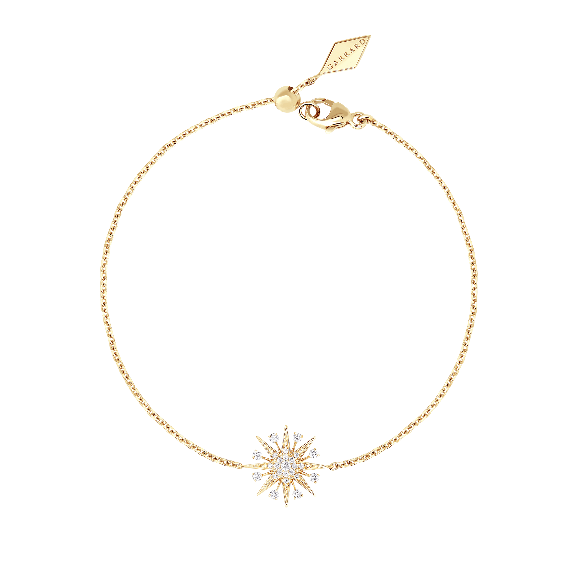 garrard Starlight Mini Icons Diamond Bracelet In 18ct Yellow Gold