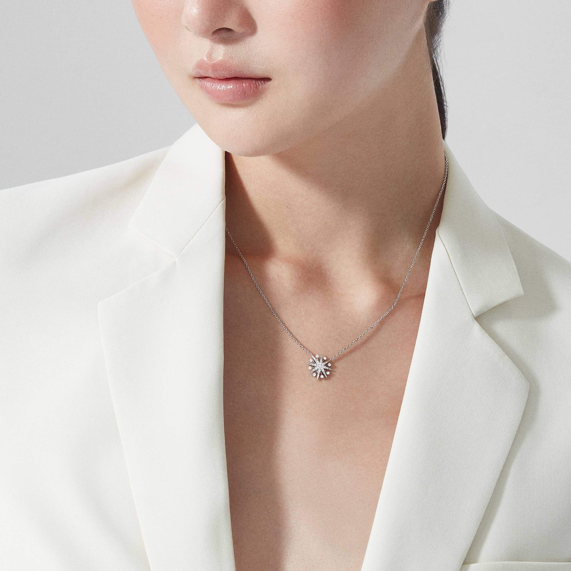 Garrard Starlight Mini Icons Diamond Pendant In 18ct White Gold