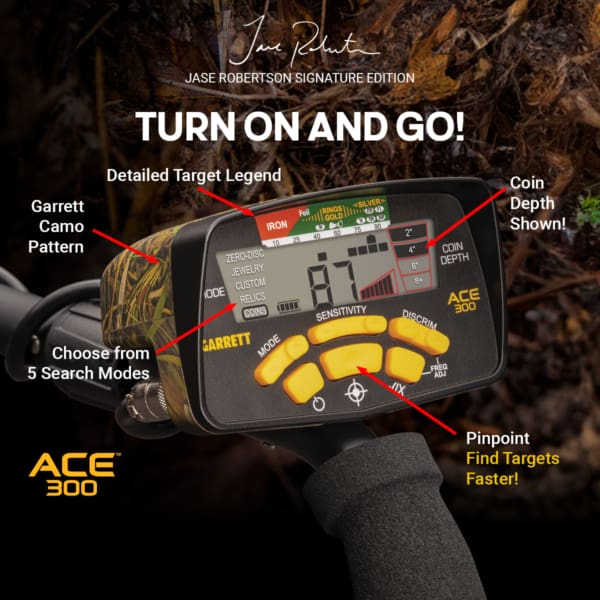 Garrett Garrett ACE 300 Jase Robertson Signature Edition Camo