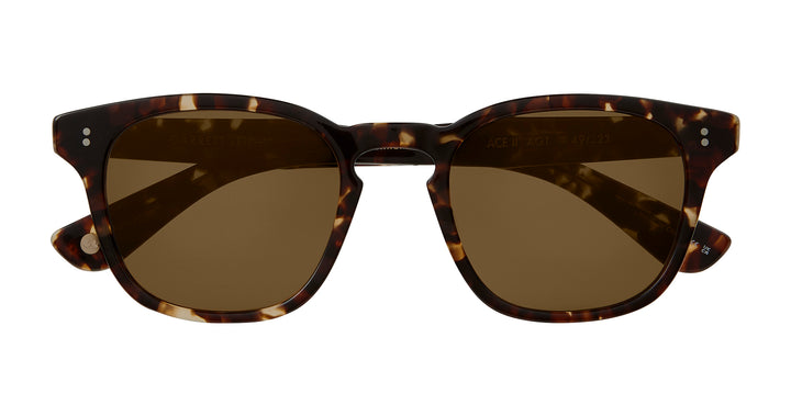 garrett Leight ACE II SUN Agate Tortoise/Semi-Flat Pure Coffee