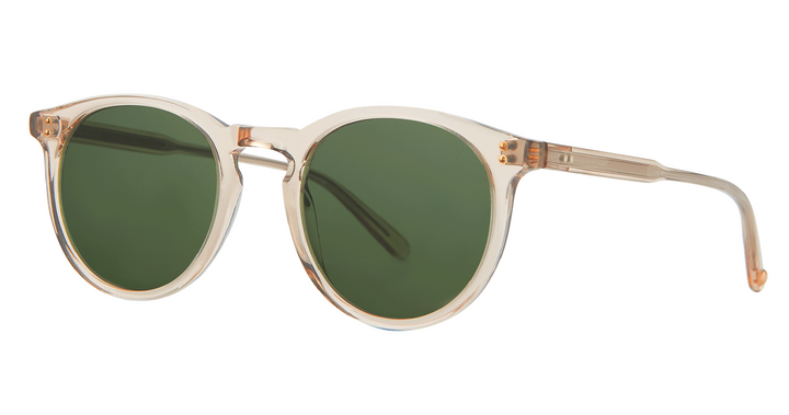 Garrett Leight CARLTON SUN Bio Beige Crystal/ Bio Green