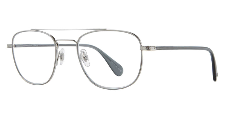 Garrett Leight CLUBHOUSE II Brushed Silver-Sea Grey