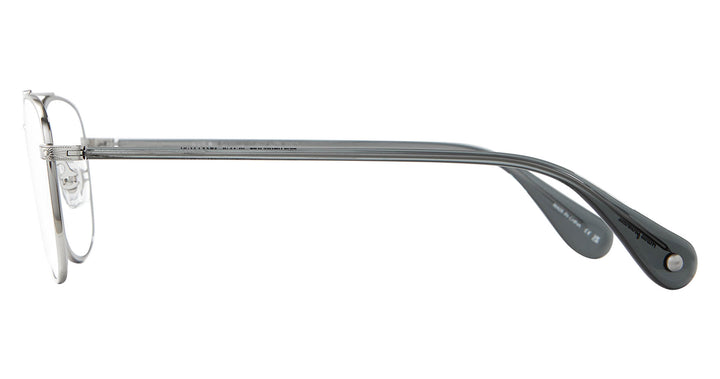 Garrett Leight CLUBHOUSE II Brushed Silver-Sea Grey