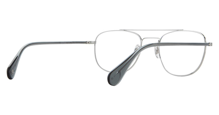 Garrett Leight CLUBHOUSE II Brushed Silver-Sea Grey