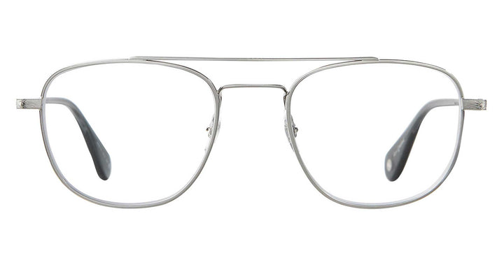 garrett leight CLUBHOUSE II Brushed Silver-Sea Grey