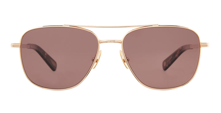 garrett leight EL CAPITAN SUN Gold-Agate Tortoise/Semi-Flat Bordeaux Polar