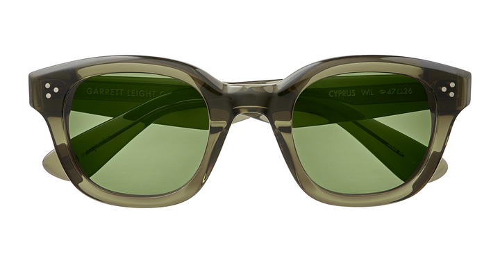Garrett Leight CYPRUS SUN Willow/Green