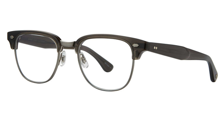 Garrett Leight ELKGROVE Black Glass-Brushed Silver