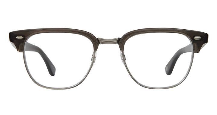 garrett leight ELKGROVE Black Glass-Brushed Silver