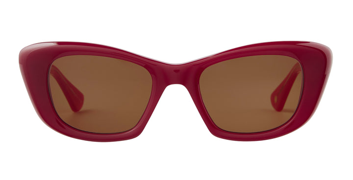 garrett leight SIERRA SUN Amulet Red/Oak