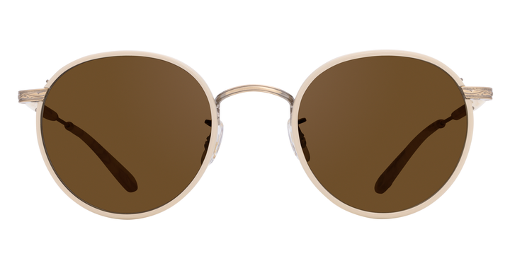 garrett leight GLCO x KING KENNEDY SUN Nude-Antique Gold/Pure Coffee