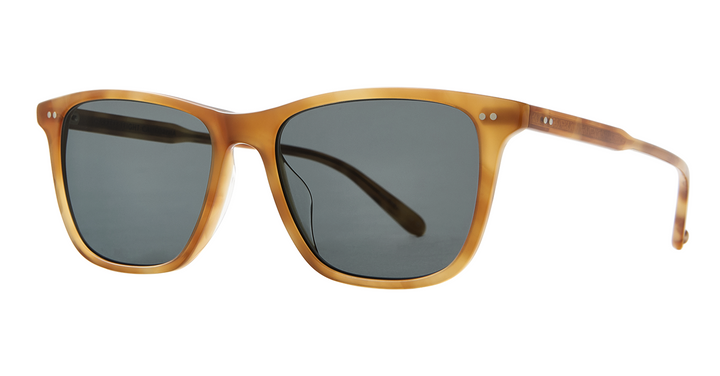 Garrett Leight HAYES SUN Ember Tortoise/Pure Blue Smoke Polar