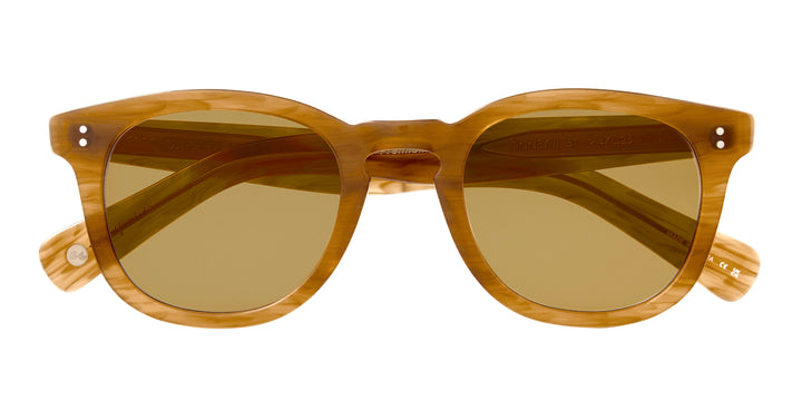 Garrett Leight KINNEY II SUN Butterscotch/Semi-Flat Pure Maple