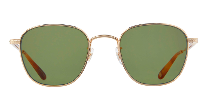 garrett leight WORLD SUN Gold-Ember Tortoise/Semi-Flat Green