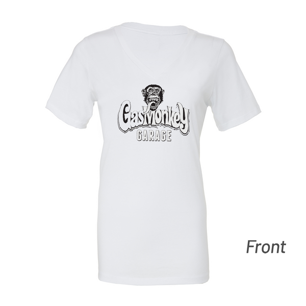 gas monkey garage Ladies Classic Logo V-Neck
