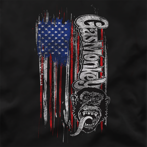 Gas Monkey Garage Patriotic Monkey Tee