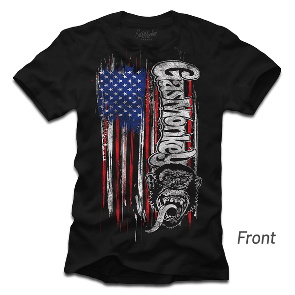 gas monkey garage Patriotic Monkey Tee