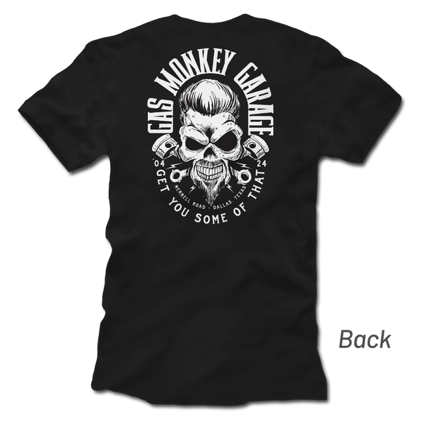gas monkey garage RRR Skull 20th Anniversary Tee