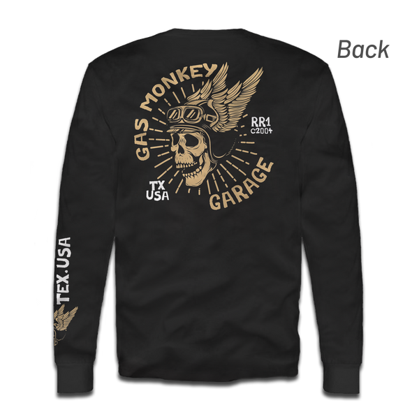 gas monkey garage Skull Logo Long Sleeve Tee