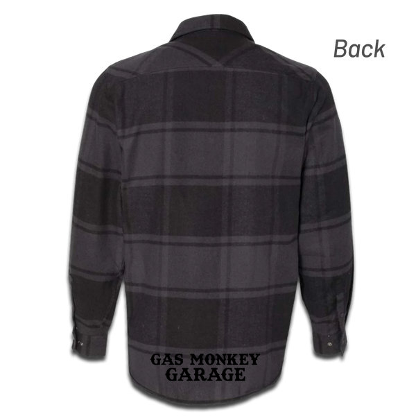 Gas Monkey Garage Tachometer Flannel - Black