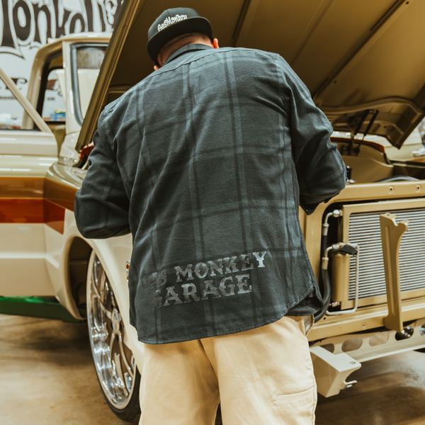 Gas Monkey Garage Tachometer Flannel - Black
