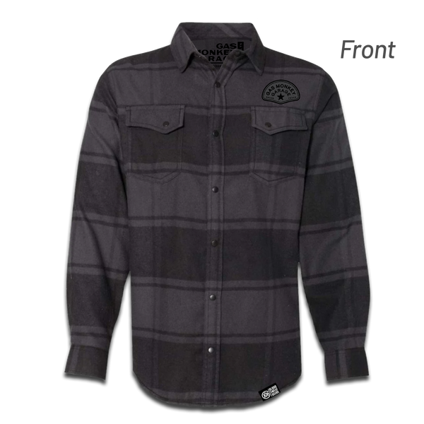 gas monkey garage Tachometer Flannel - Black